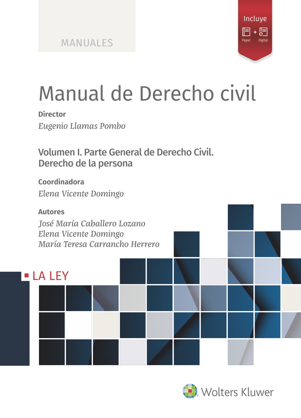 MANUAL DE DERECHO CIVIL VOL 1 PARTE GENERAL DERECHO DE LA PERSONA