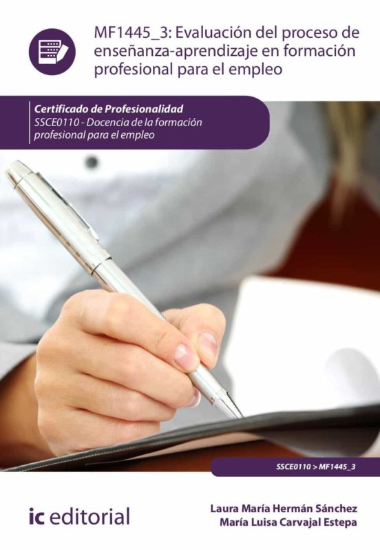 Evaluación del proceso de enseñanza-aprendizaje en formación profesional para el empleo MF1445_3