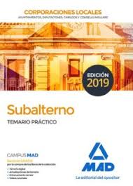 CORPORACIONES LOCALES SUBALTERNOS TEMARIO PRACTICO 2022