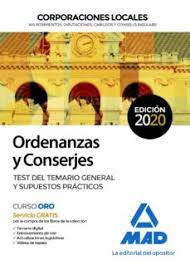 CORPORACIONES LOCALES ORDENANZAS Y CONSERJES TEST Y SUPUESTOS 2022