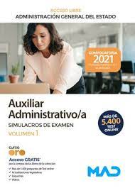 ESTADO AUXILIAR SIMULACROS DE EXAMEN VOL 1 2023