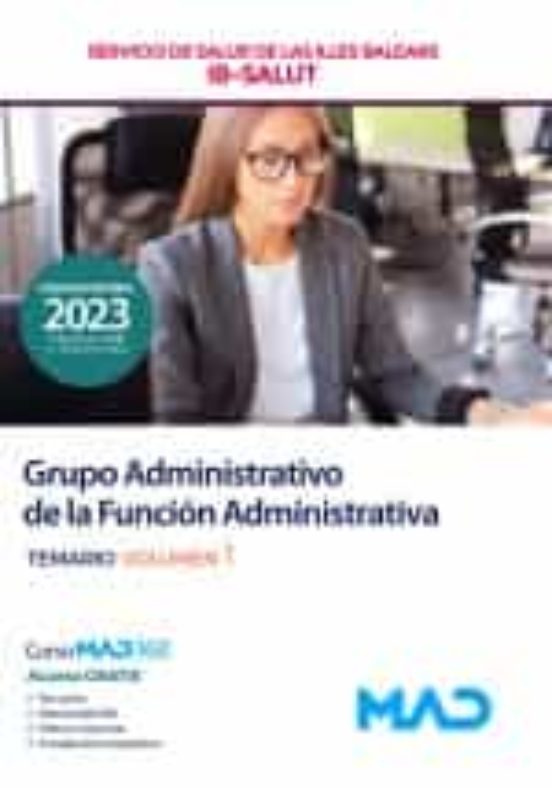 IBSALUT ADMINISTRATIVO 2023 TEMARIO 1