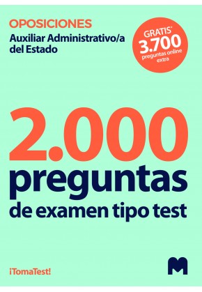 ESTADO 2024 AUXILIAR 2000 PREGUNTAS TEST