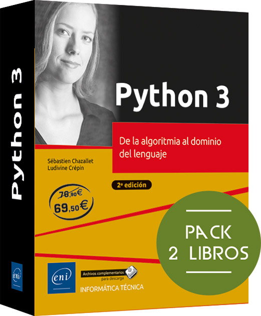 PYTHON 3 DE LA ALGORITMIA AL DOMINIO DEL LENGUAJE PACK 2 LIBROS