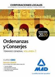 CORPORACIONES LOCALES ORDENANZAS Y CONSERJES TEMARIO 2 2024