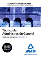 CORPORACIONES LOCALES TECNICO DE LA ADMINISTRACION GENERAL TEMARIO 4 2022