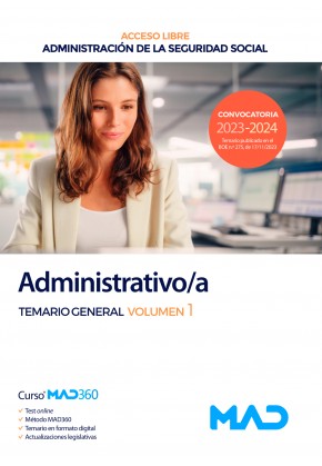 SEGURIDAD SOCIAL ADMINISTRATIVO 2025 TEMARIO GENERAL VOL 1
