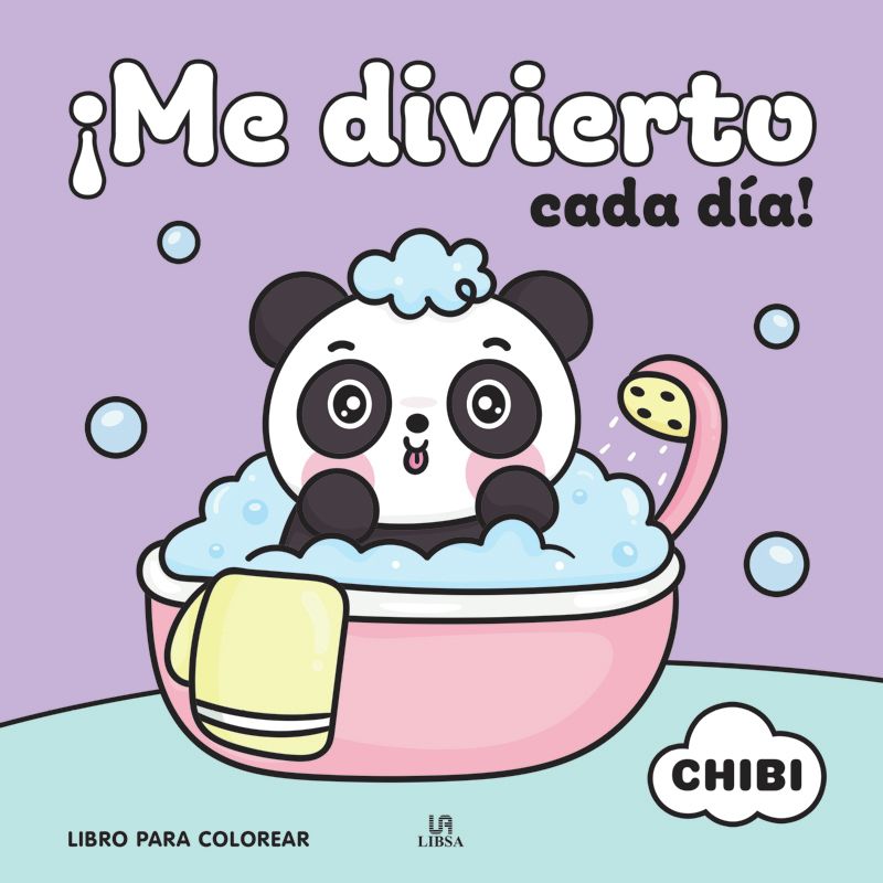 ME DIVIERTO CADA DIA LIBRO PARA COLOREAR CHIBI