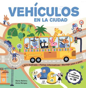 VEHICULOS EN LA CIUADAD LIBRO ILUSTRADO  FICHAS Y MONTAJE