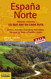 ESPAÑA NORTE KM A KM MAPA TOURING