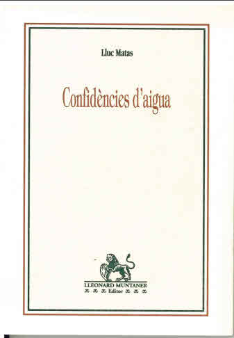 CONFIDENCIES D'AIGUA