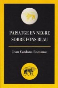 PAISATGE EN NEGRE SOBRE FONS BLAU